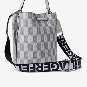 Stylish Gray Bucket Bag KARL LAGERFEL PARIS